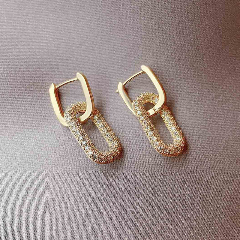 Earrings Unique Style European And American Fashion Small Drop For Women Minimalist Electroplated Earrings Round Metal Earrings Jewelry - view 5