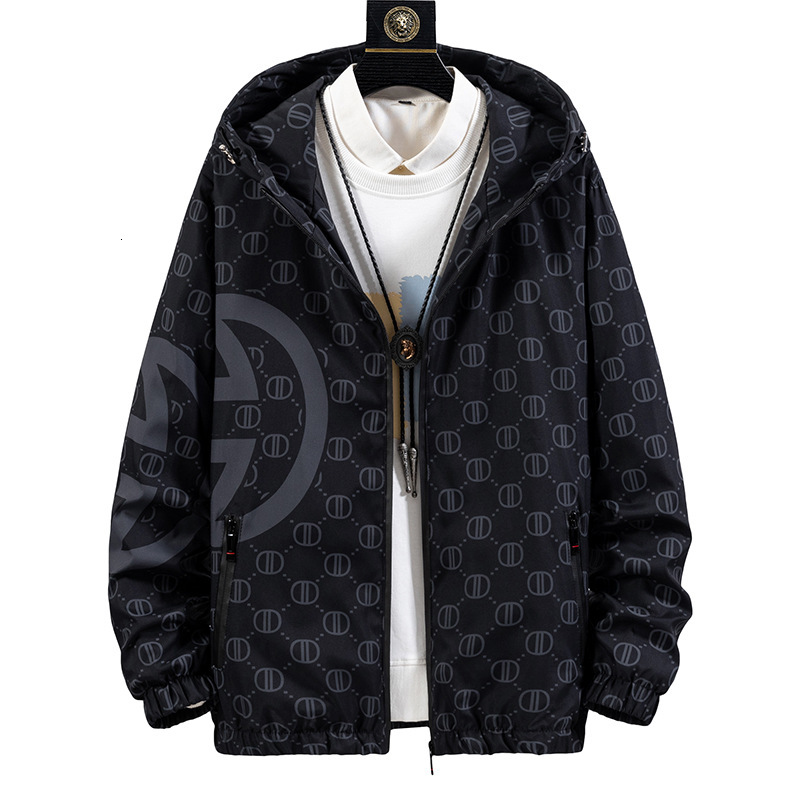 Men Fashion Spring And Autumn Men's Jacket, Trendy Printed Slim-Fit Versatile Coat Jacket For Young Men - view 6