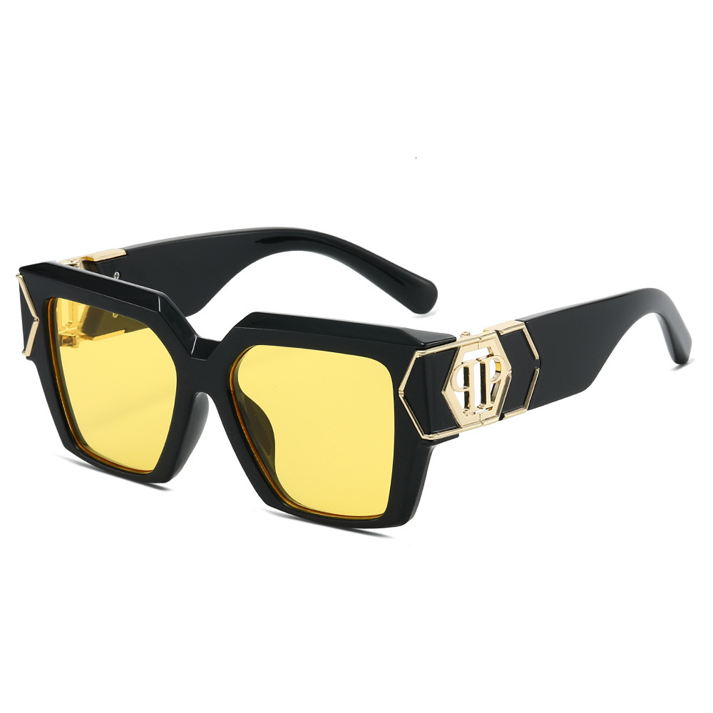 2026 European And American Square Thick Luxury Fashion Large Frame Gradient Women's Sunglasses Spp135 - view 5