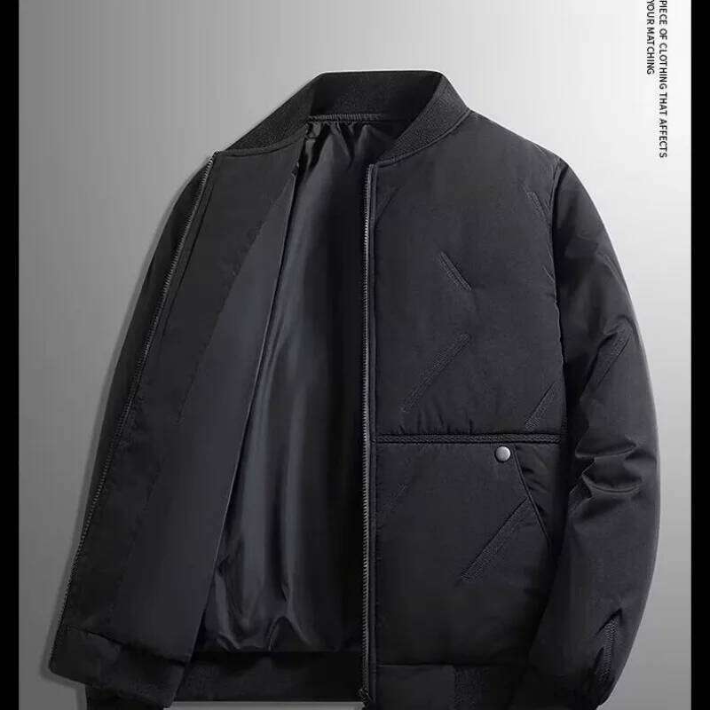 New autumn winter collar, men's fashionable and versatile outer warm cotton baseball jacket, J260626 - view 7