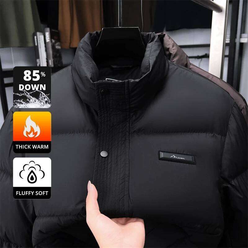 High End Winter New Brand Fashion Warm 85% Duck Down Filled Mens Jacket Casual Designer Feather Windbreaker Puffer Coats J260626 - view 7
