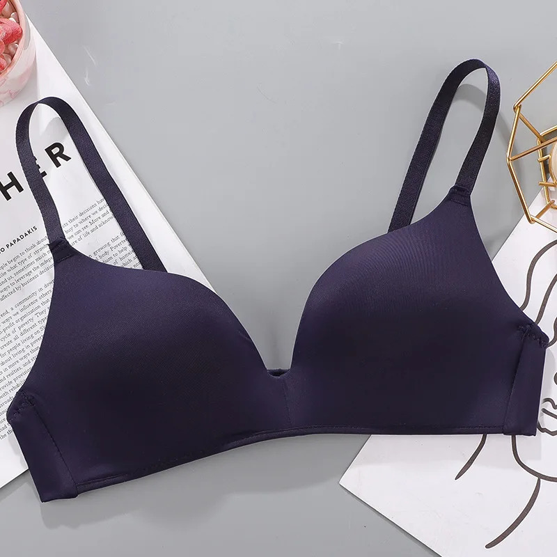 Women Seamless Bra Sexy No Wire Push Up Underwear Girls Students Breathable Thin 12 Colors Bras Females Gathered 260626 - view 5
