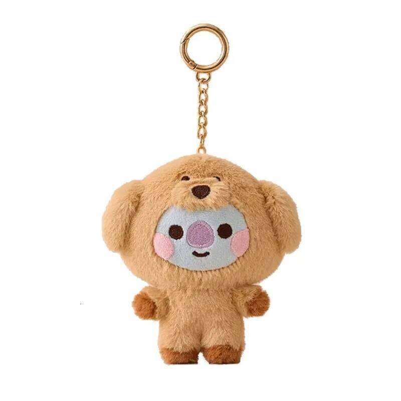 2026 BT21 Anime Kawaii Zoo Series Plush Keychain Cute Cartoon Doll School Bag Pendant Decoration Birthday Gift Line Friends 26Y0626 - view 6