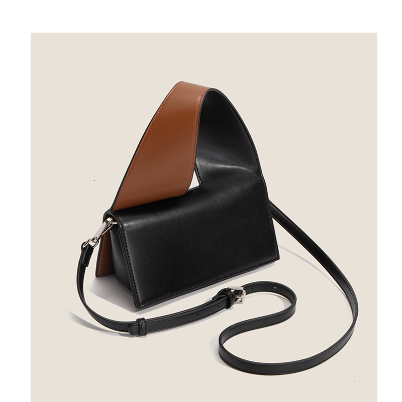 New Trendy Summer Crossbody Small For Women Accordion Bag Unique Versatile Wide Strap Color Contrast Handbag And Shoulder Bag