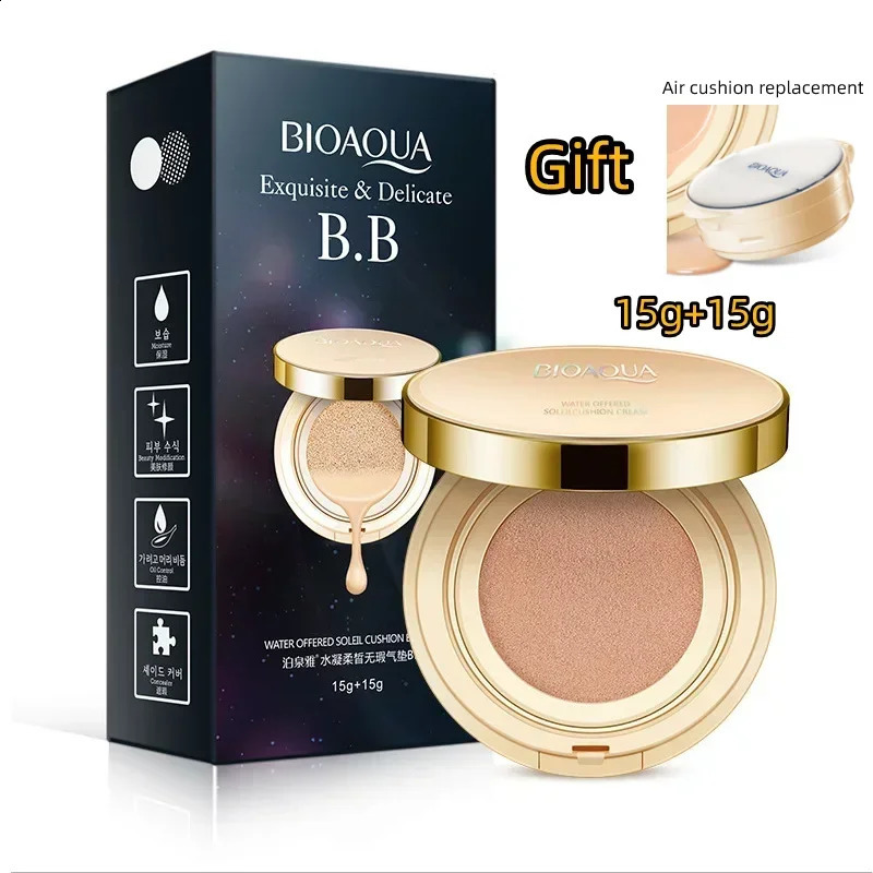BB Air Cushion Foundation CC Cream Concealer Whitening Long Lasting Waterproof Moisturize Brighten Oil-control Makeup Cosmetics 260625