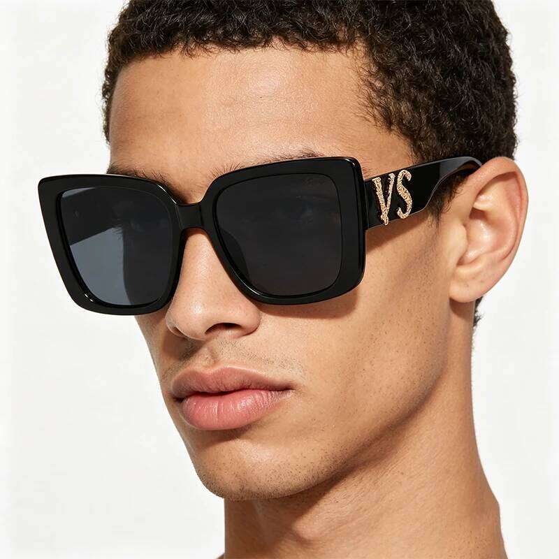 Square VS Sunglasses For Men Women Brand Design Fashion Driving UV400 Black Sun Glasses Retro Luxury Male Female Eyewear 2026 26Y0626 - view 3
