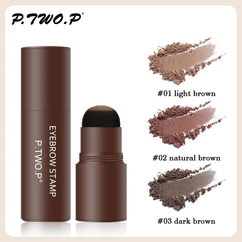 Eyebrow Definer Powder Stamp Makeup With 10 Reusable Stencils Long Lasting Hairline Shadow Powder Hair Chalk Hair Fluffy Powder 260626 - view 4