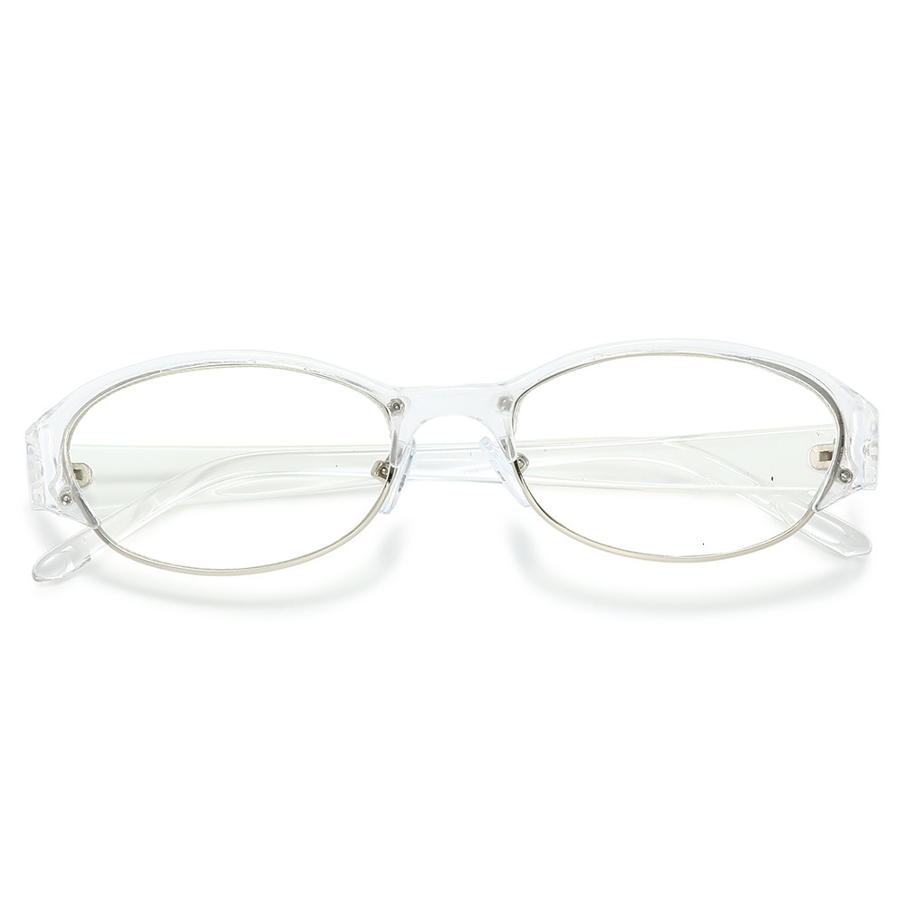 2026 New Model Unique Oval Niche Eyeglass For Men Women, Fashionable And Artistic Retro Non-Prescription Glasses Frames - view 4
