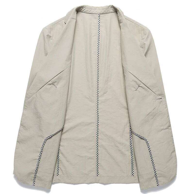 Summer thin men's fashion handsome casual high-grade sense of light luxury suit jacket single west sun-protective cl 26L0626 - view 6