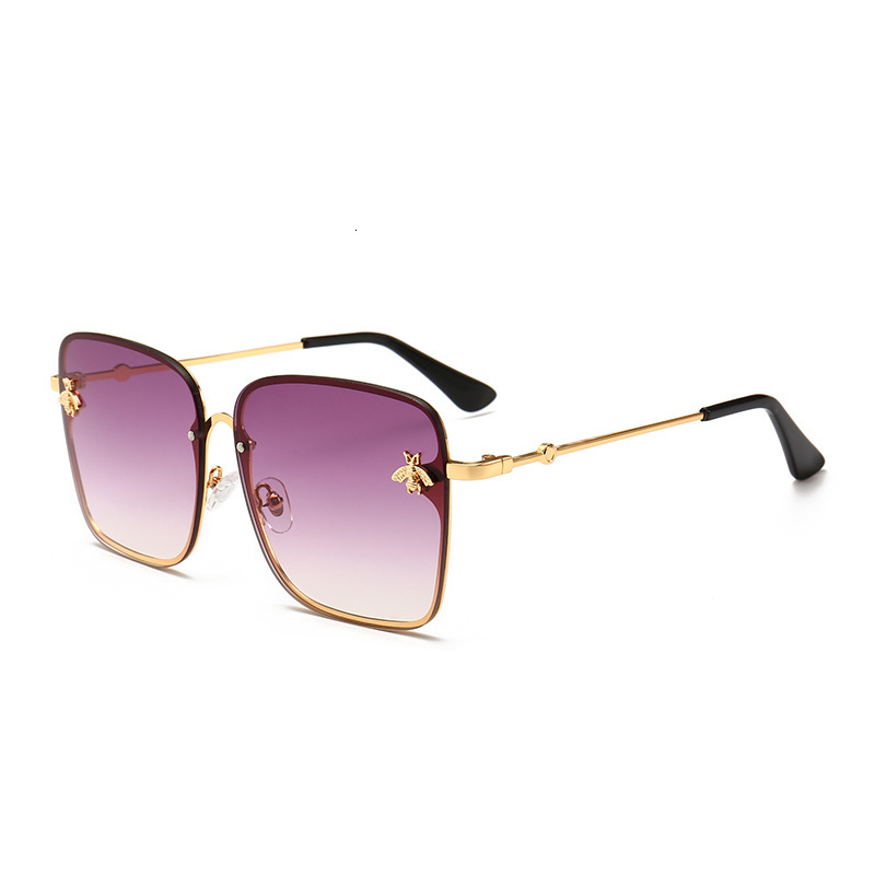 New 1843 European And American Style Women, Unique Metal Square Frame Sunglasses For Men, Trendy Sun Glasses - view 3