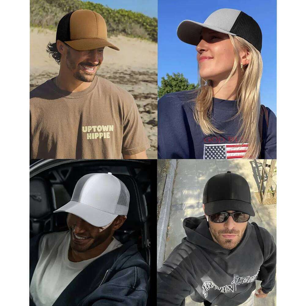High Quality Mesh Baseball Cap Women Men Summer Cotton Breathable Sunhat Unisex Adjustable Snapback Trucker Hats Male Female W260626 - view 4