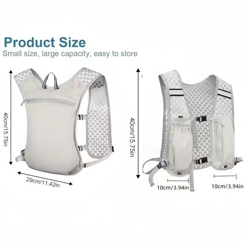 Running Hydration Vest and Men Water-Resistant Breathable Backpack for Runs Hiking Cycling Trails Marathons 260624 - view 7