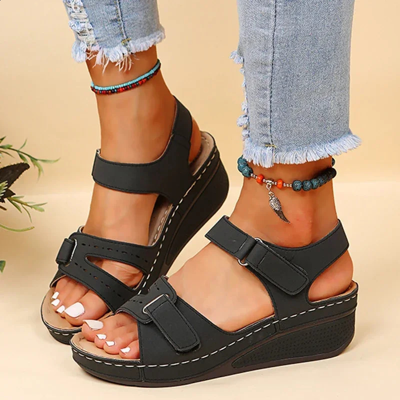 Summer Wedge Sandals for Women Fashion Non Slip Beach Shoes Woman Lightweight Casual Platform Sandalias Mujer Plus Size 260626 - view 3