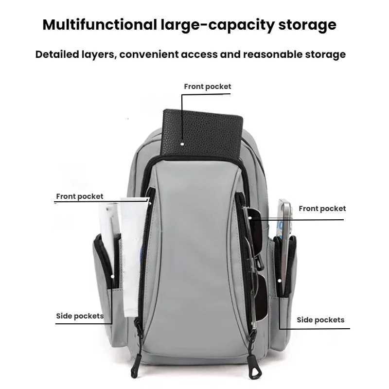 BackpackSports Multi Functional Oxford Mini Chest BagMens Shoulder BagSuitable for Daily CommutingOutdoor SportsTravelEtc M260626 - view 5