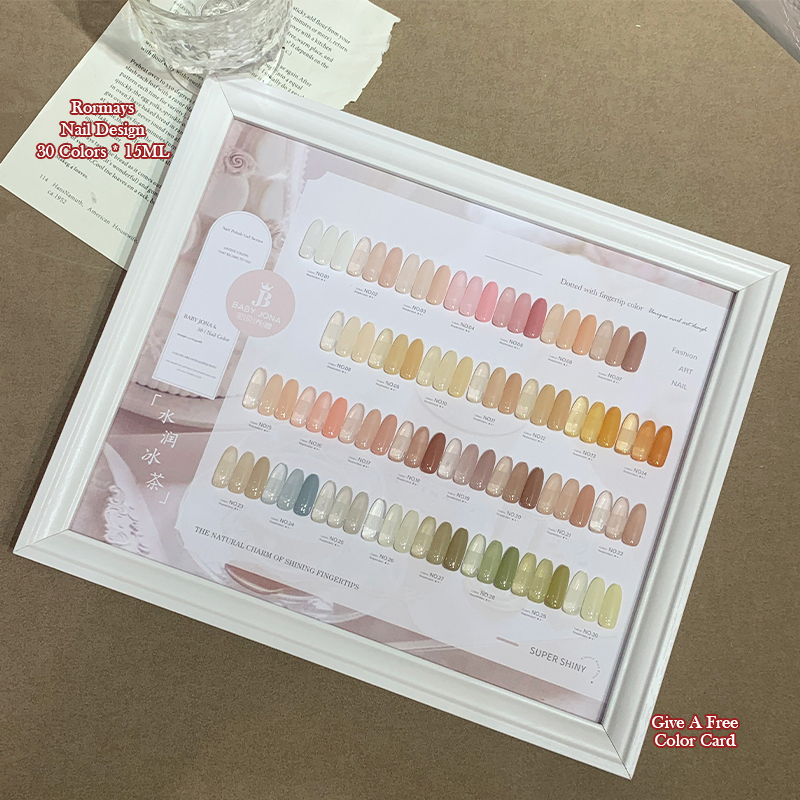 30 Colors Jelly Nail Gel Polish Set Summer Iced Tea Watery Glossy UV Soak Off Manicure Nail Art Kit Long Lasting Salon Quality - view 6
