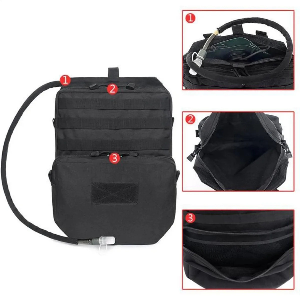 Outdoor Molle Bag Camping Hydration Backpack Hunting Equipment Vest EDC Accessories Nylon Hiking Traveling Survival 260625 - view 3