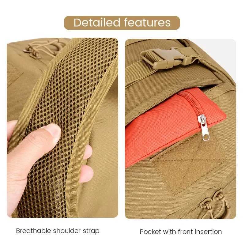 Outdoor Lightweight Hiking New Backpack Multifunctional Cycling Shoulder Bag 50L Large Capacity Tactical Backpack M260626 - view 7