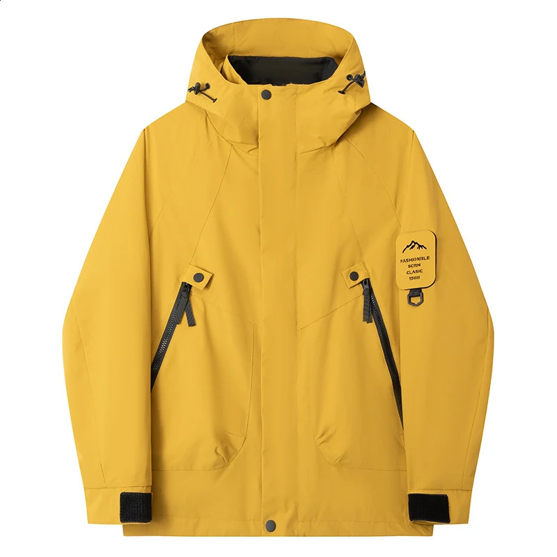 ARC Spring and Autumn Hardshell Jacket for Men Sports Ski Camping Casual Fashion Outdoor Mountaineering Tour Windstorm Jacket 260623 - view 3