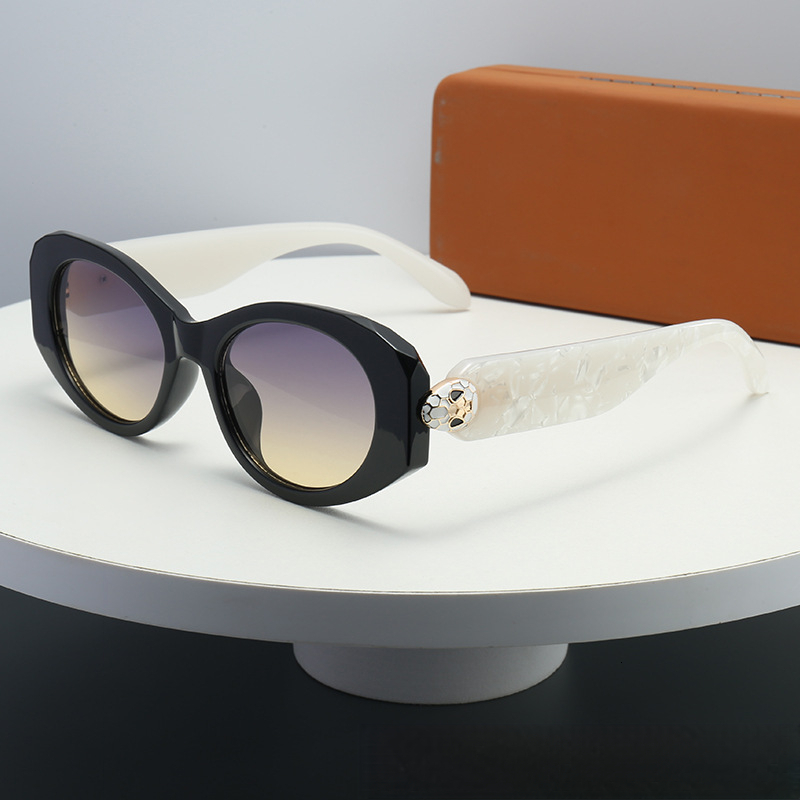 2026 Oval Sunglasses European And American Personalized Metal Snakehead Cross Border Fashion Versatile Sunglasses Female Designer's Premium Sense - view 6