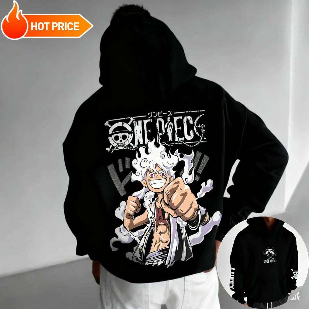 2026 New One Piece Luffy Gear5 Nika Anime Printed Sweatshirt and Women's Men's Tops Sports Y2K Hoodie W260626 - view 3
