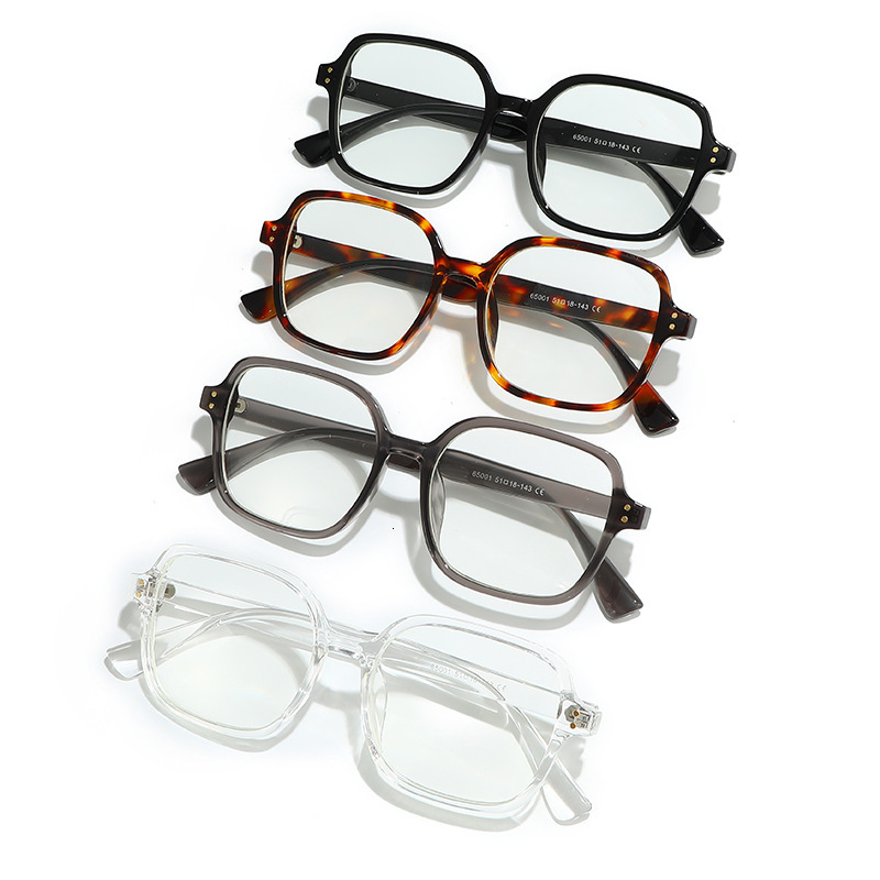 New Eyeglass Unique Simple Square Frame, Fashionable And Can Be Fitted With Prescription Lenses, Suitable For A Bookish Look - view 5