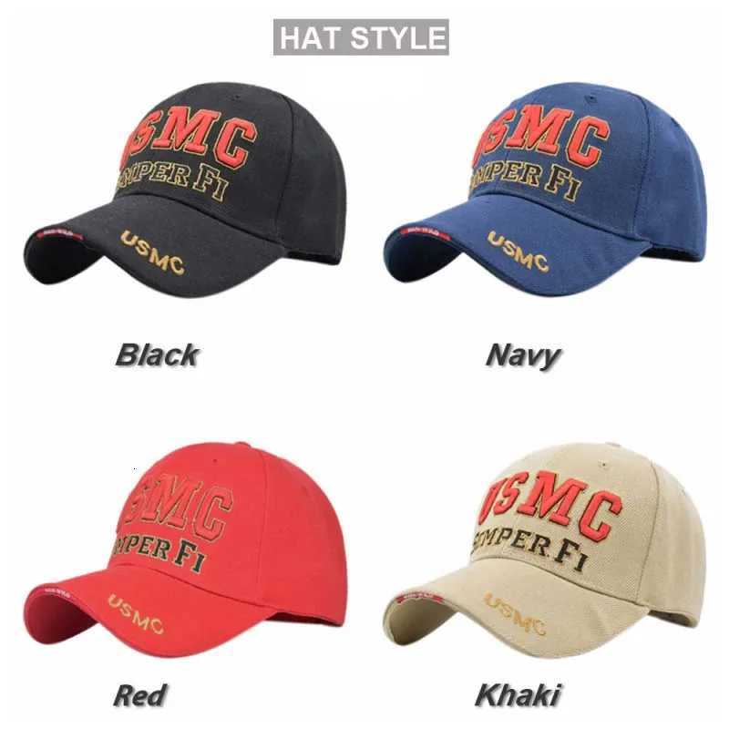 Outdoor High Quality Baseball Caps Sports USMC Hat Embroidery Visor Curved Brim Hat Men Women Casquette Gorras M260626 - view 7
