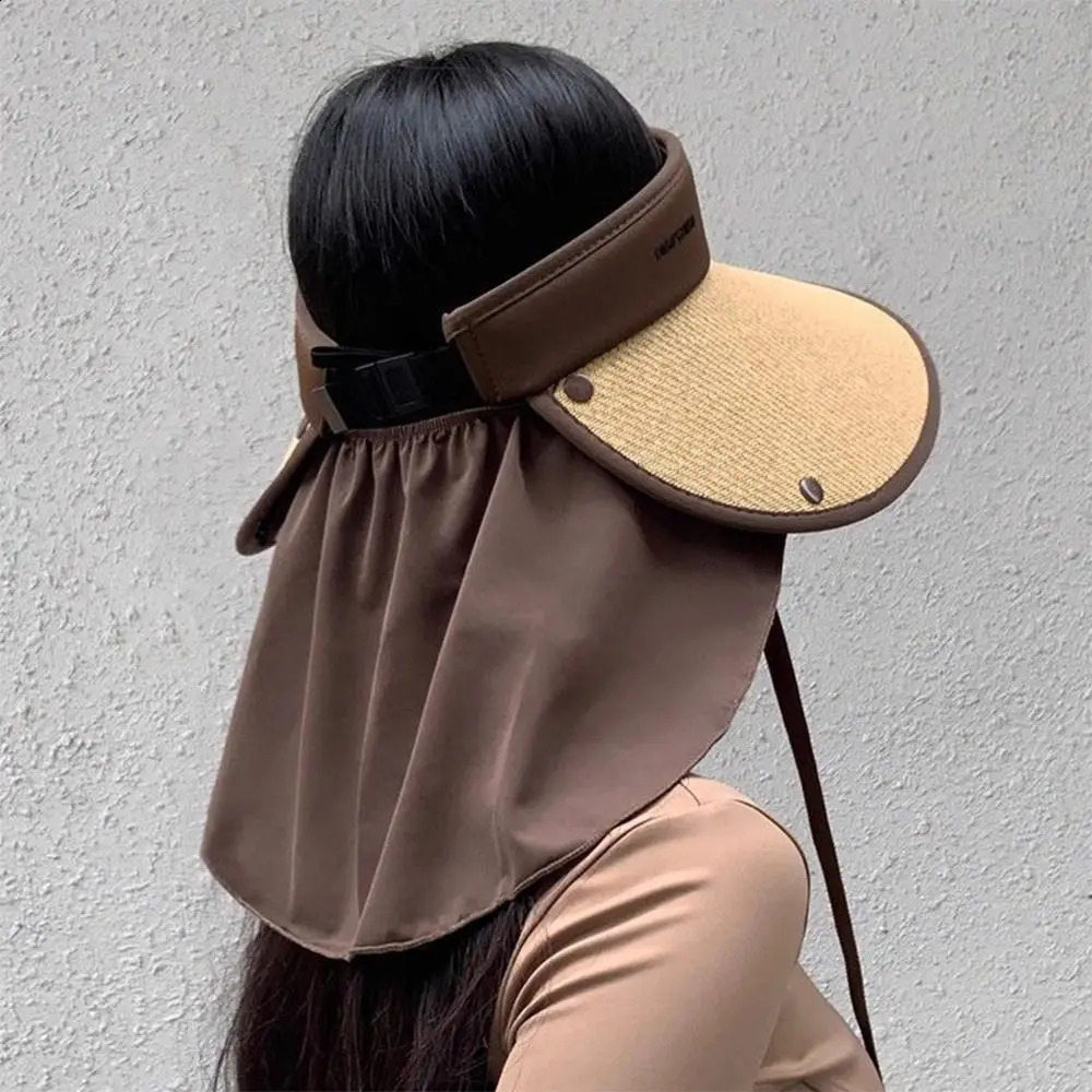 Large Brim Sunshade Hat Foldable Detachable Neck Protective UV Sun Hat Sun Protection UPF 50 Sunscreen Hat 260625 - view 4