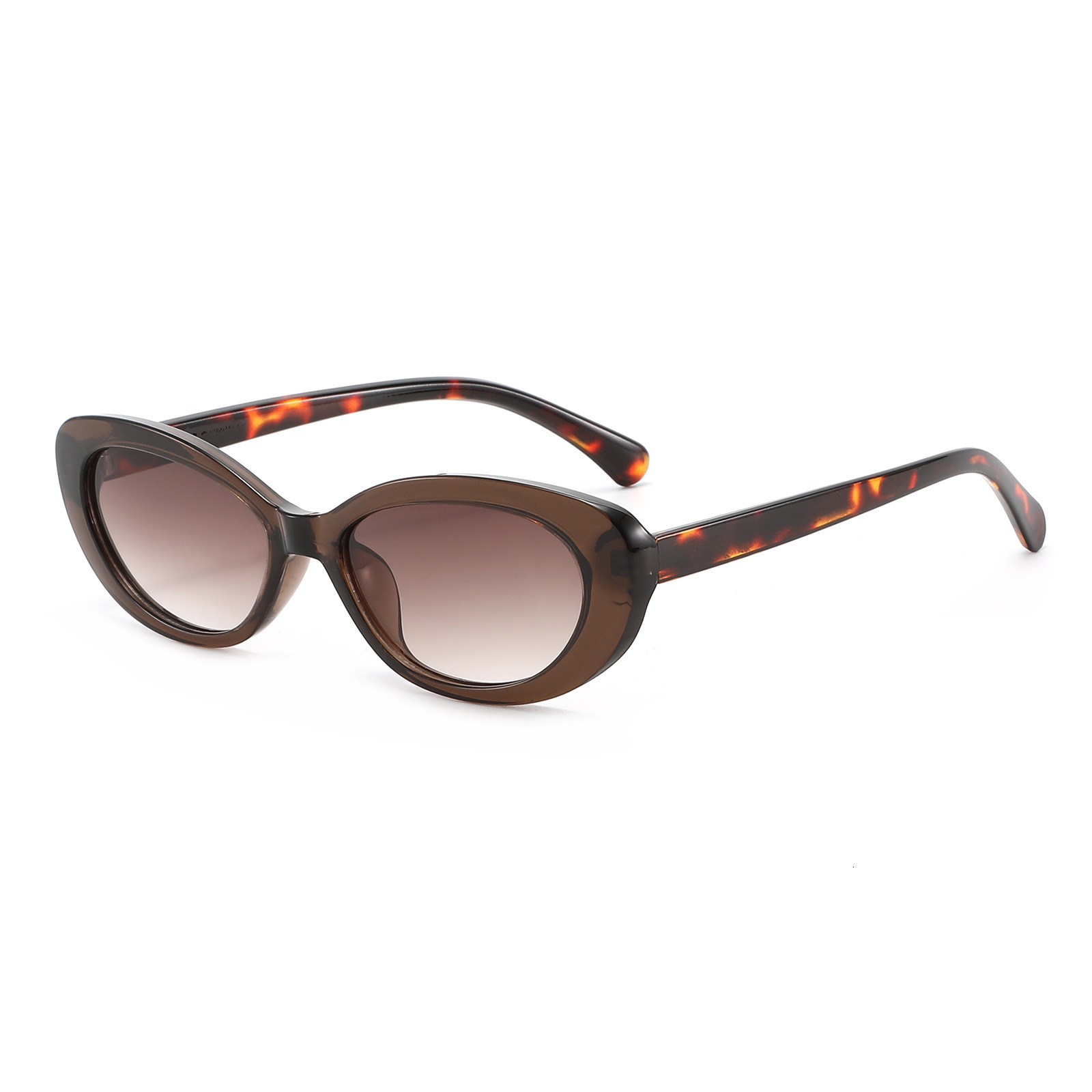 New Cat-Eye Small-Frame Oval Fashionable Women's Street Style Sunglasses, High-End Anti-Uv Glasses - view 4