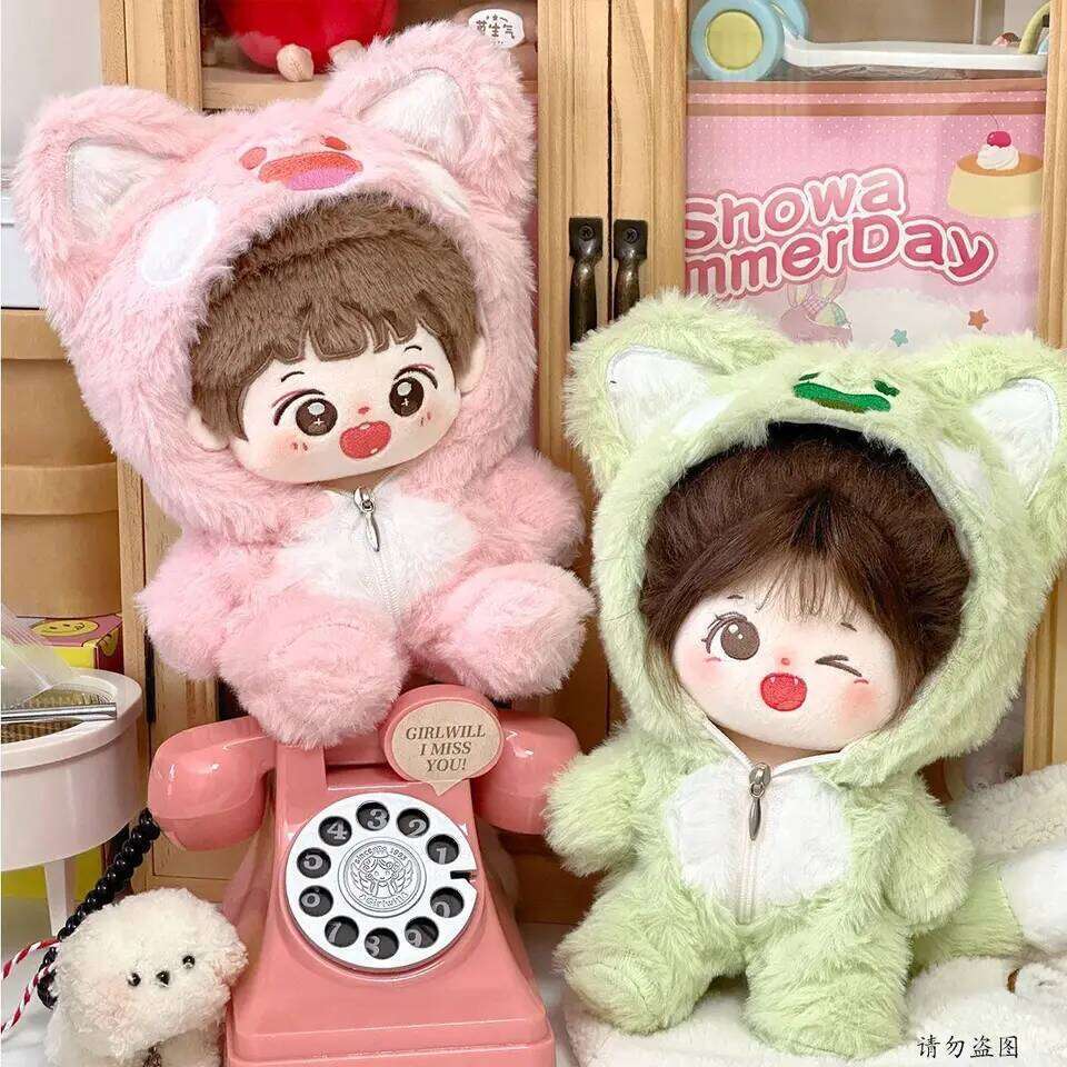 Plush Doll Clothes Cute Animal Onesie Outfit, New Cartoon Series Costume for 20cm Stuffed Toy Accessories 26Y0626 - view 5