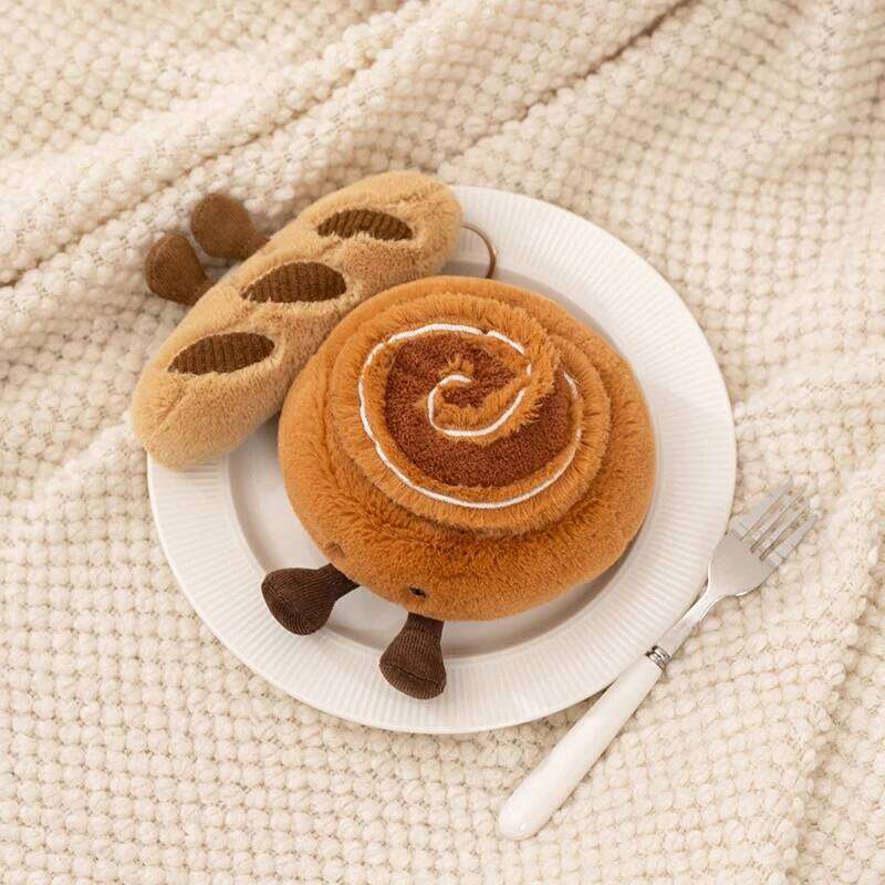 Cartoon Fun Hot Sell Cookie Doll Pentant Cake Baguette Cinnamon Teapot Coffee Cup Plush Toy Home Decor Gift For Children 26Y0626 - view 5