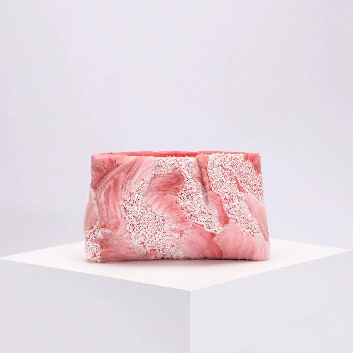 Fashion Sequins Clip Shell Clutch Bag For Women Flower Embroidery Shoulder Crossbody Bags Vintage Evening Party Female Purses Andralyn - view 3