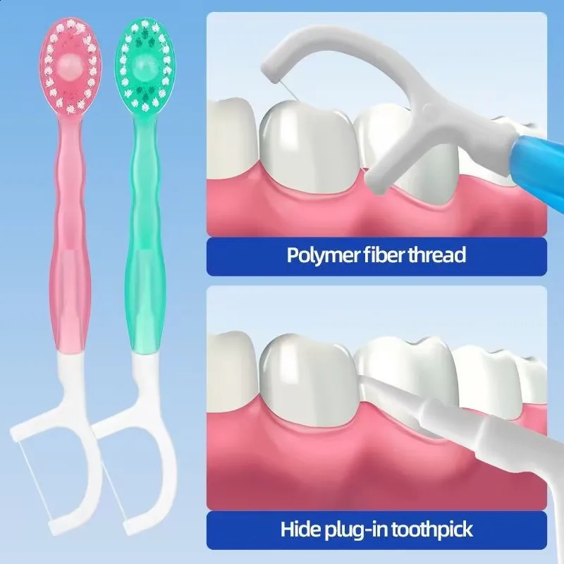 YUNChi Exploded Bead Toothbrush Disposable Cleaning Includes Mouthwash Portable Travel With Dental Floss 260615 - view 7