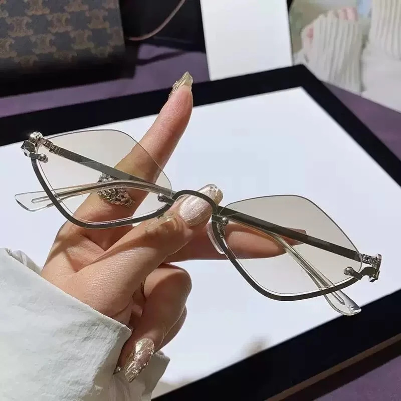 Steampunk Polygon Retro Sunglasses Women Half Frame Rhombus Metal Frame Sun Glasses For Unisex Elegant Trendy 260626 - view 6