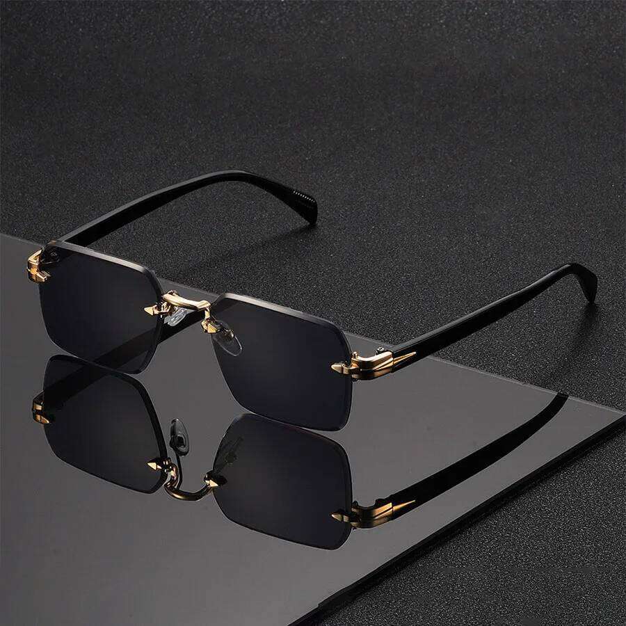 Classic Unisex Fashion Sunglasses Frameless Trendy Eyewear Holiday Costume Suitable Best Gift for Festive Occasions 26Y0626 - view 7