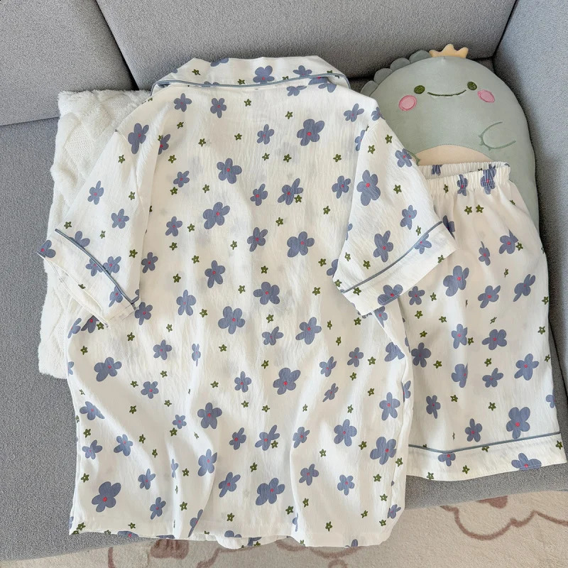 2Summer shortsleeve pajama set for women comfortable and trendy shorts that can be worn outside home wear 260625 - view 3