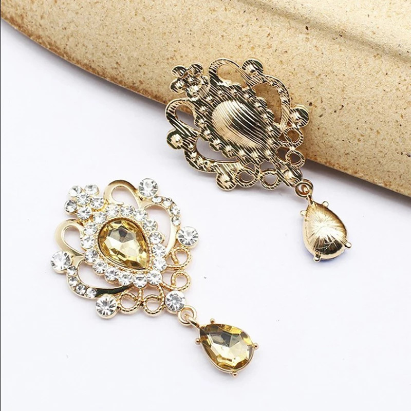 3260MM Drop Shape Acrylic Pendant For Needlework Rhinestone Button Headwear Apparel Jewelry Accessories Diy Flat Brooch 260623 - view 6