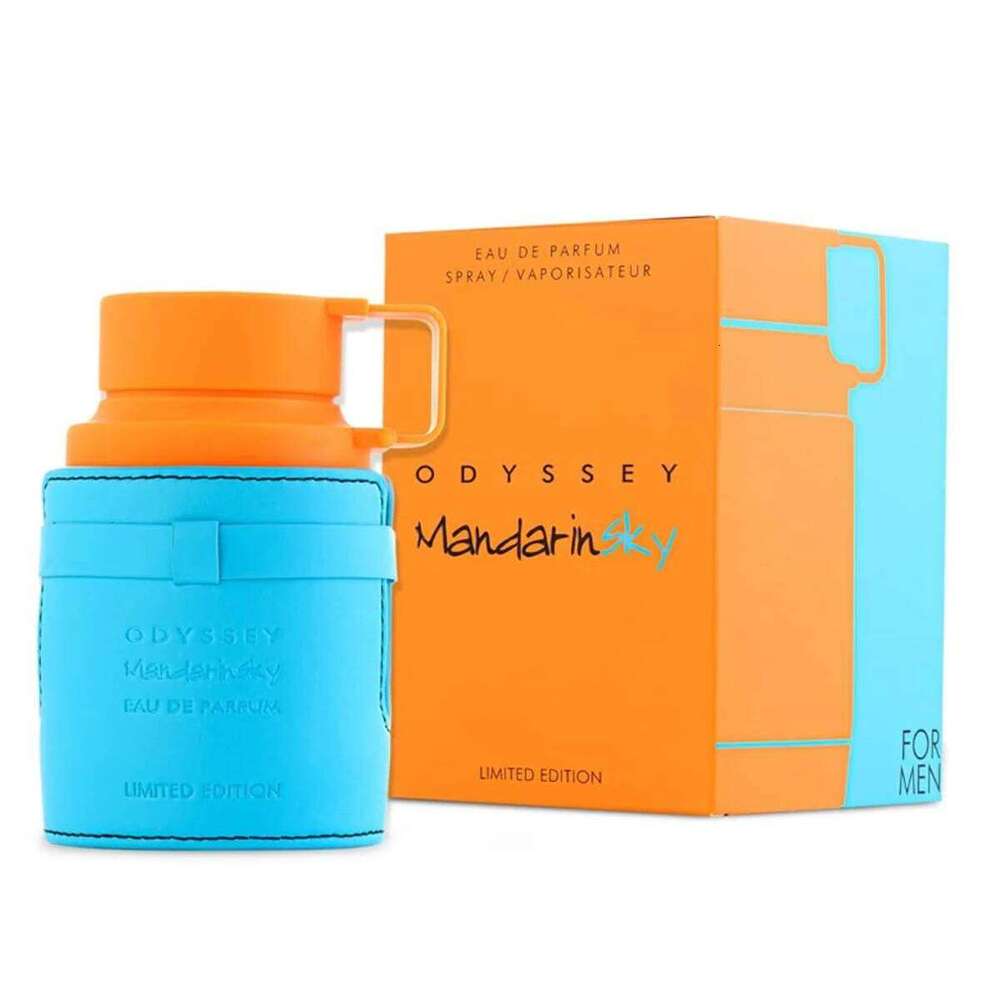 Men's Perfume 100ml Thermos Design - Citrus Aquatic Scent, Long Lasting EDP Spray, Blue & Orange Bottle, Unique Gift for Him 26L0626 - view 6