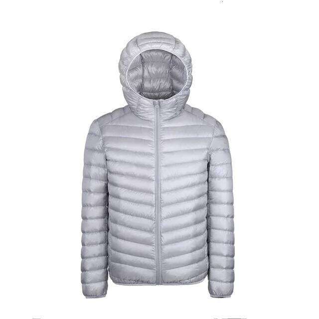 2025Down 2024 New 90% White Duck Super Light Down Jacket Men's Lightweight Thermal Hooded Feather Coat W260626 - view 4