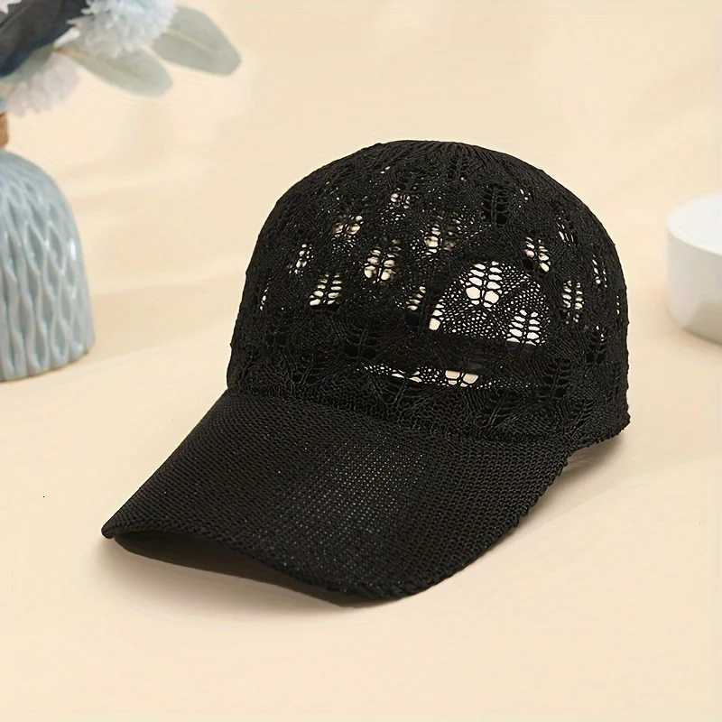 Breathable Mesh Baseball Womens - Adjustable Lightweight Stylish Openwork Design Sun Hat M260626 - view 4