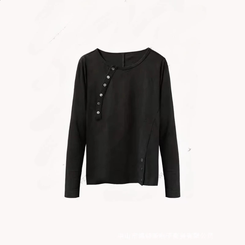 Simple American Side Buttons n Sense T Shirts Y2k Temperament French Slim Punk Clothes Harajuku High Street Casual Tops 260626 - view 6