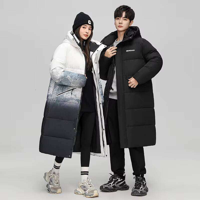 Slim Fit Lightweight Duck Jacket New Hooded Long Down Outdoor Men's Ski Windproof Warm Winter Parkas W260626 - view 4
