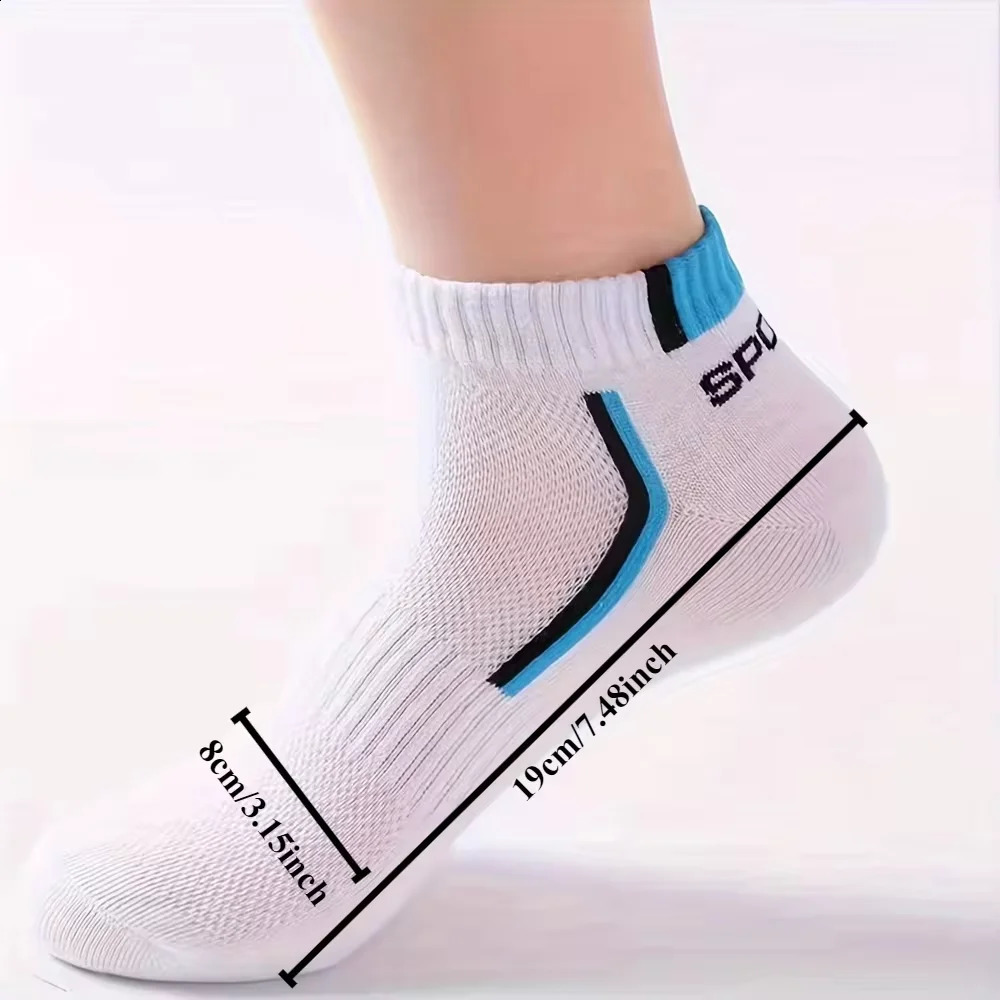 5102030pairs Simple Stripe Pattern Liner Anklets Socks Comfy Breathable Soft Sweat Absorbent For Mens Outdoor Wearing 260622 - view 7