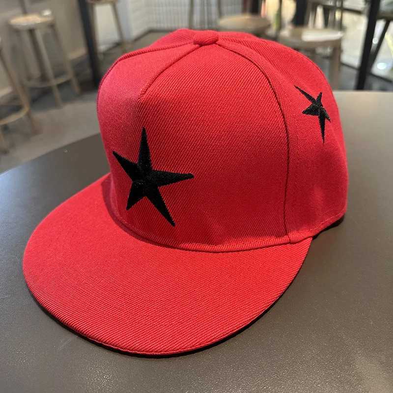 Five-pointed Star Embroidery Tide Mens All-match Flat Brim Baseball Ladies Summer Hip-hop Hat Outdoor Shade Adjustable M260626 - view 3