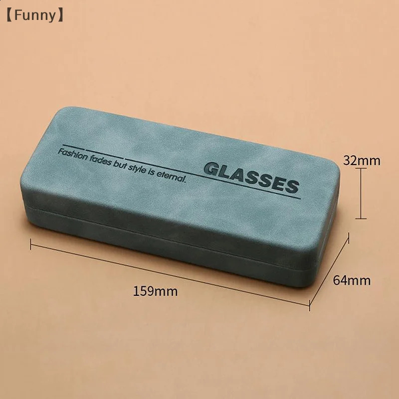 1Pc Rectangular Leather Portable Anti-Stress Hard Shell Glasses Case Protective Eyewear Protector Sunglasses Storage Case 260625 - view 6