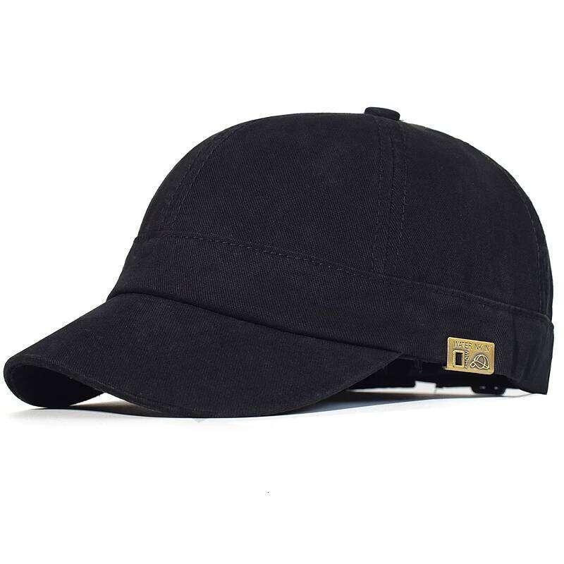 Short Brim Baseball Cap Cotton Men Women Soft Vintage Dad Hat Adjustable Trucker Style Low Profile Caps W260626 - view 3