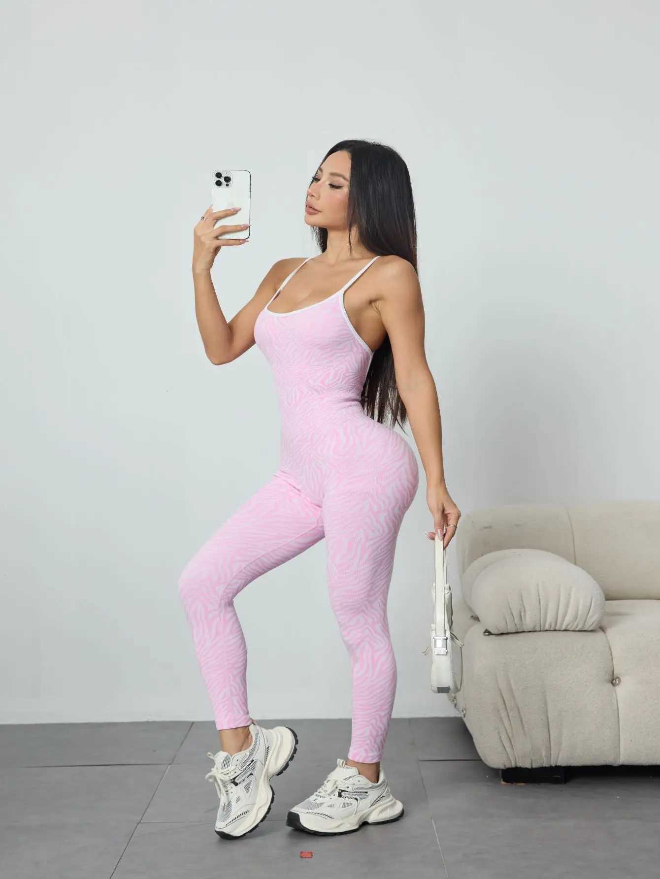 Seamless Bodysuit Sportswear Woman Women Gym Jumpsuits Clothing Yoga Clothes Fitness Rompers Women Sports Leggings Pants New M260626 - view 6