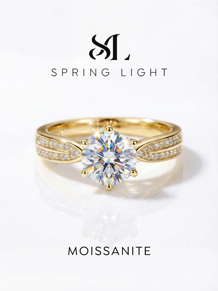 Fashion 1CT Diamond White Stone Womens Engagement Ring 925 Sterling Silver High Quality Fine Jewelry260624 - view 1