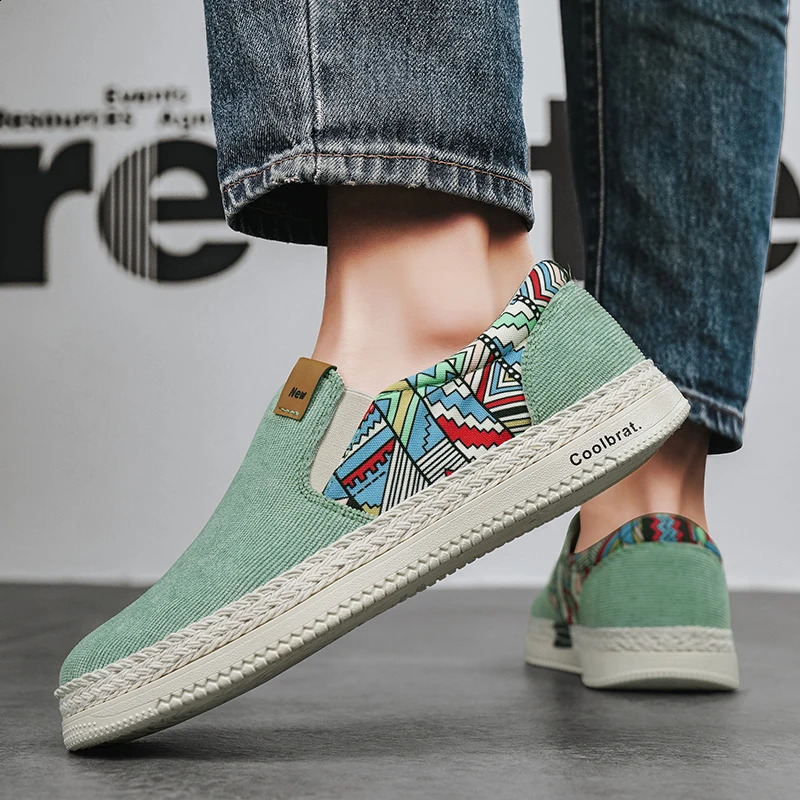 Mens slip on casual shoes summer soft sole fishermans breathable lightweight outdoor walking sports board shoe 260626 - view 5