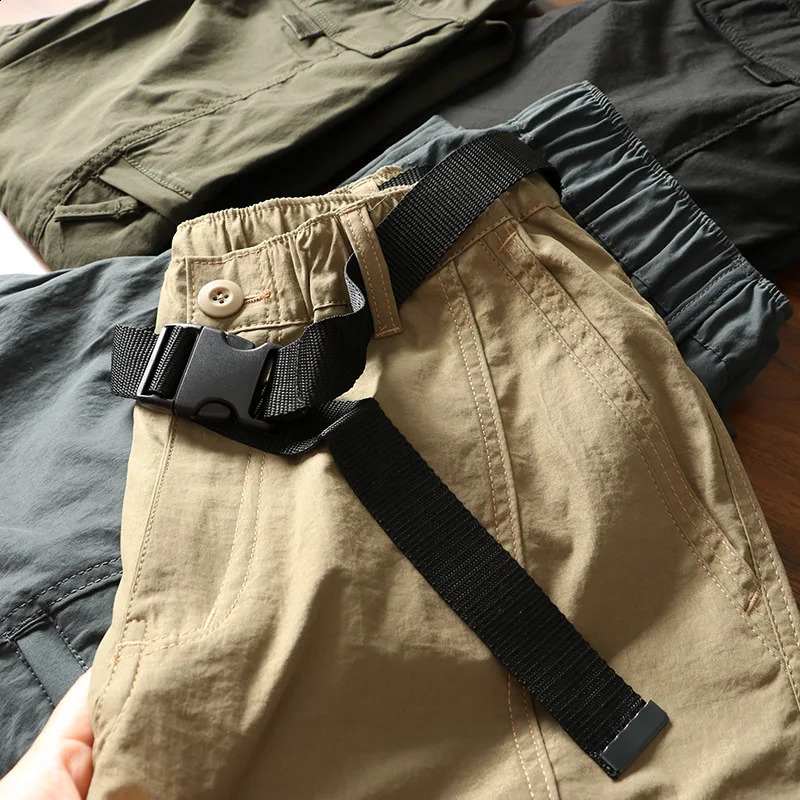 Mens Summer Cargo Pants Outdoor Street Fashion Spring Slacks Baggy Joggers Hiking Long Loose Vintage Trousers For Men 260625 - view 4