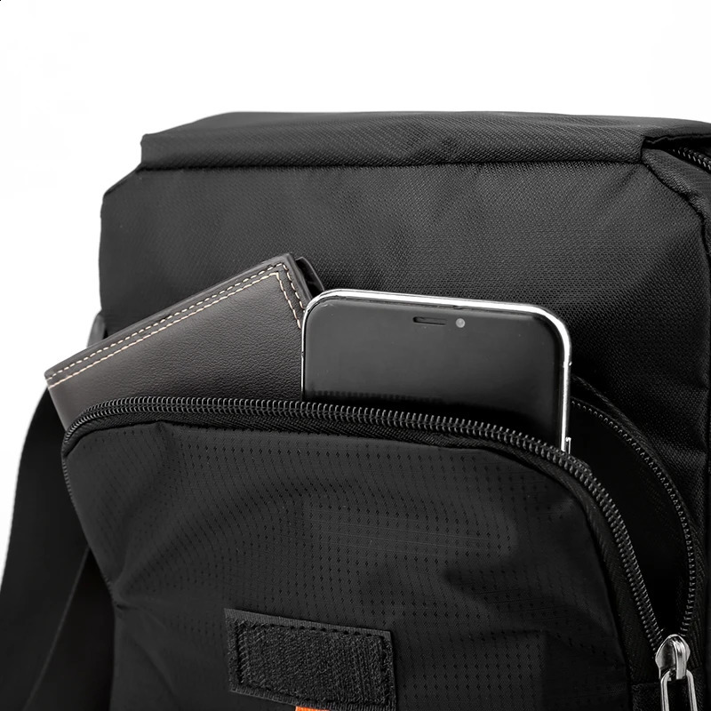 Waterproof Oxford Sling Bag Men Anti-Theft Crossbody Messenger Multi-Pocket Phone Pouch Daily Commute Travel Small Zipper Should 260626 - view 4